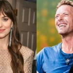 Chris Martin and Dakota Johnson