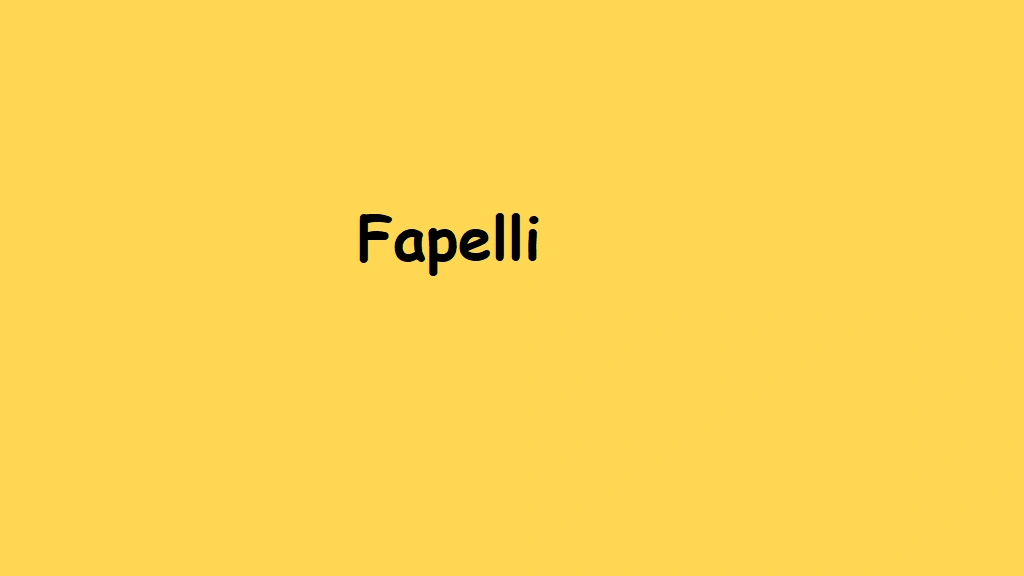 Fapelli